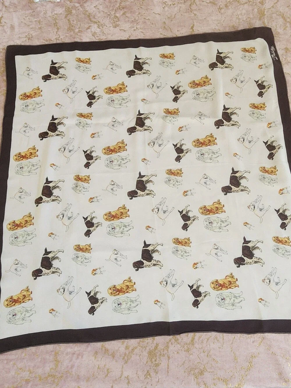 DUBARRY | Dog Print Silk Scarf